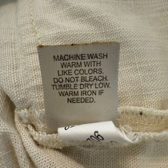 Vintage J. Jill Ivory Three Quarter Sleeve Two Button Jacket Sz MP, Cottagecore - Picture 13 of 14